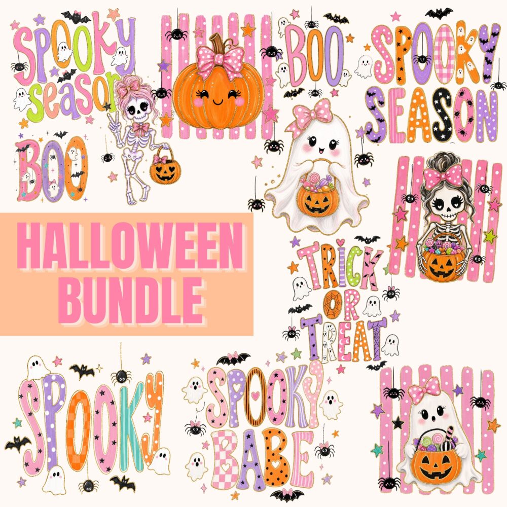 Girly Halloween Digital Bundle